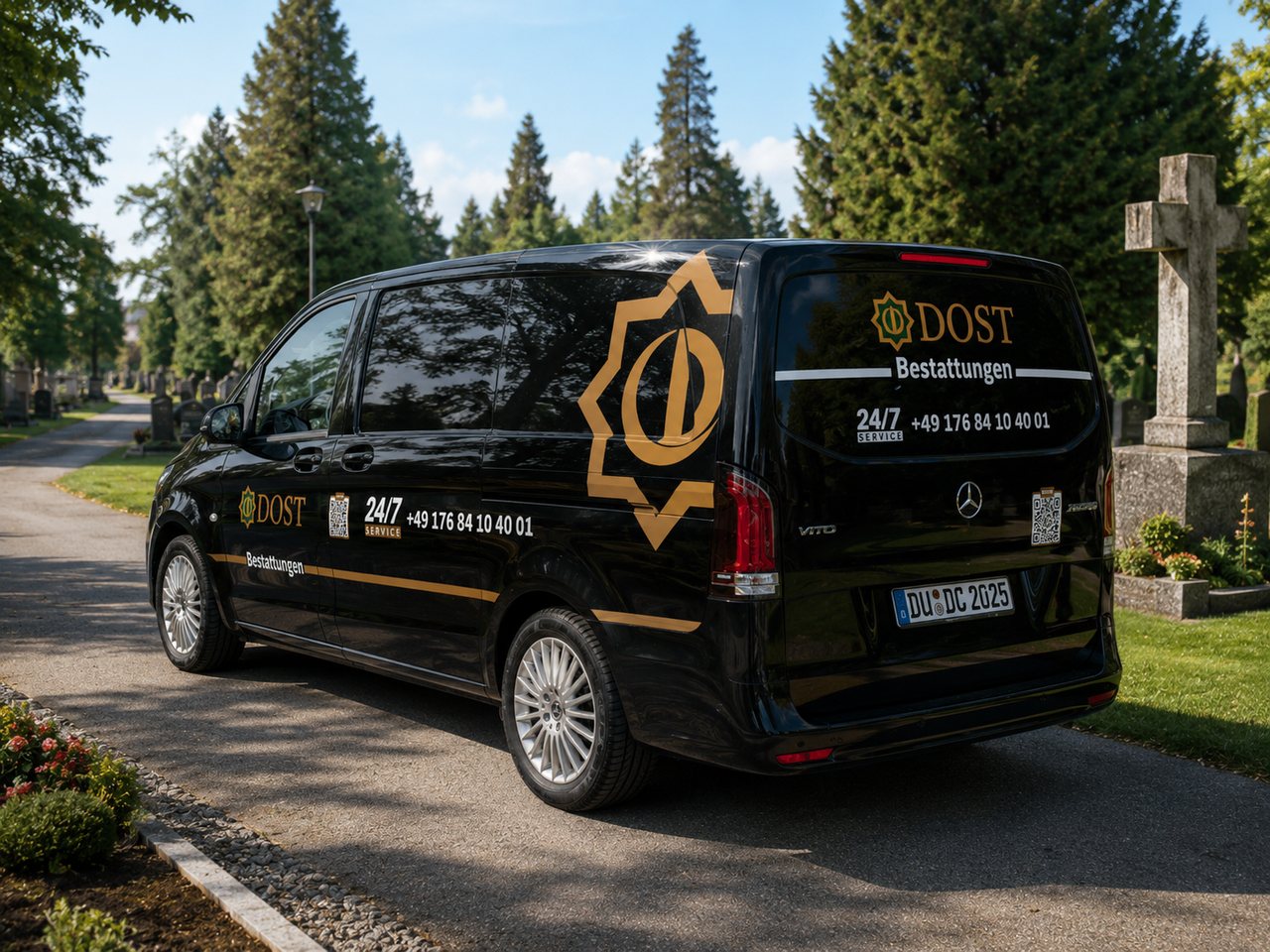 Eigener Dost-Bestattungswagen